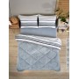 ETE HOMETEX ÇİFT KİŞİLİK LÜX WELSOFT YORGAN SETİ 195X215CM TASEL GRİ 8696474231951